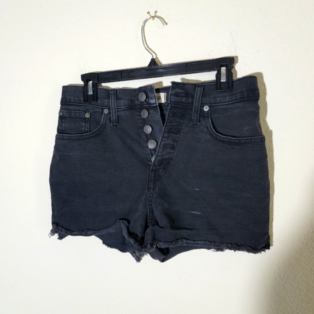 Madewell Cut Off Button Fly Shorts Size 25